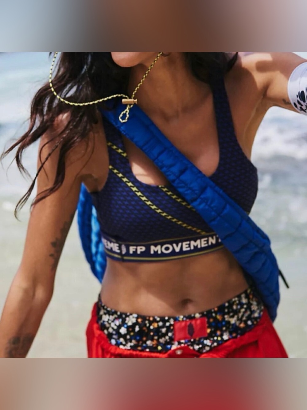 NWT Free People Never Better Square neck Sports Bra